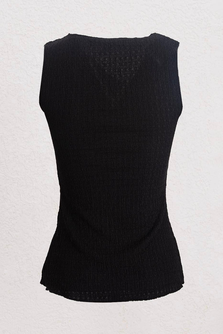 BSL Women Cowl Neck Textured Tie Detailed Blouse - Vittoria