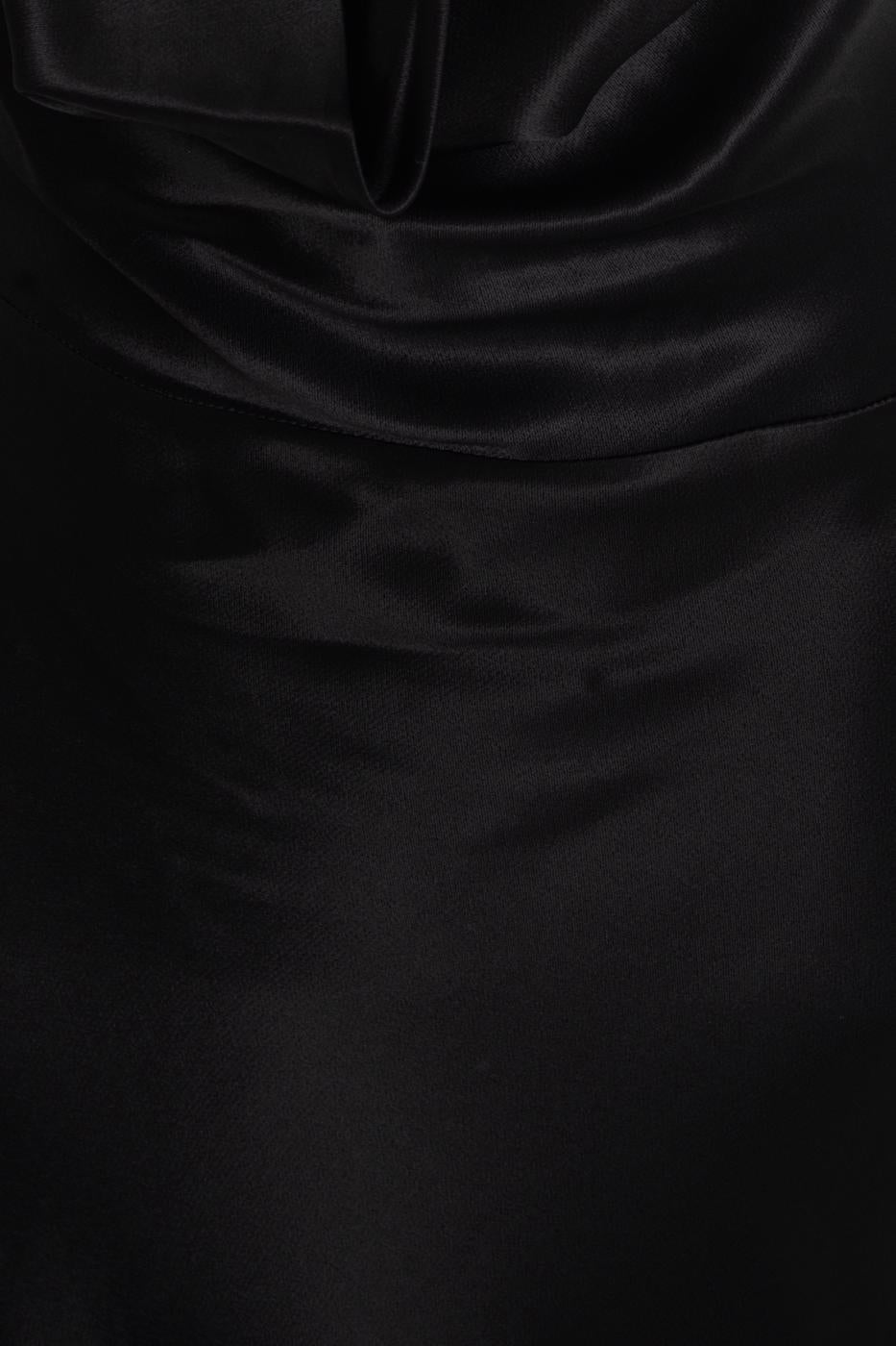 BSL Women Cowl Neck Maxi Satin Dress - Yevpatoriia