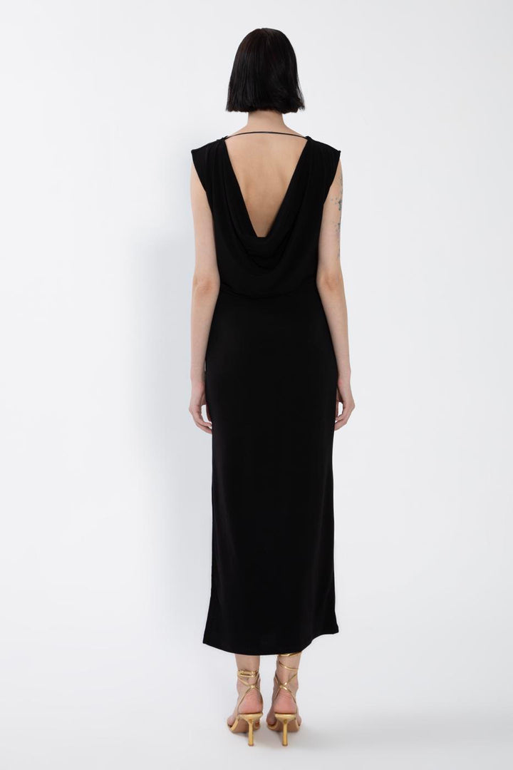 BSL Women Plunging Neck Midi Dress - Redditch