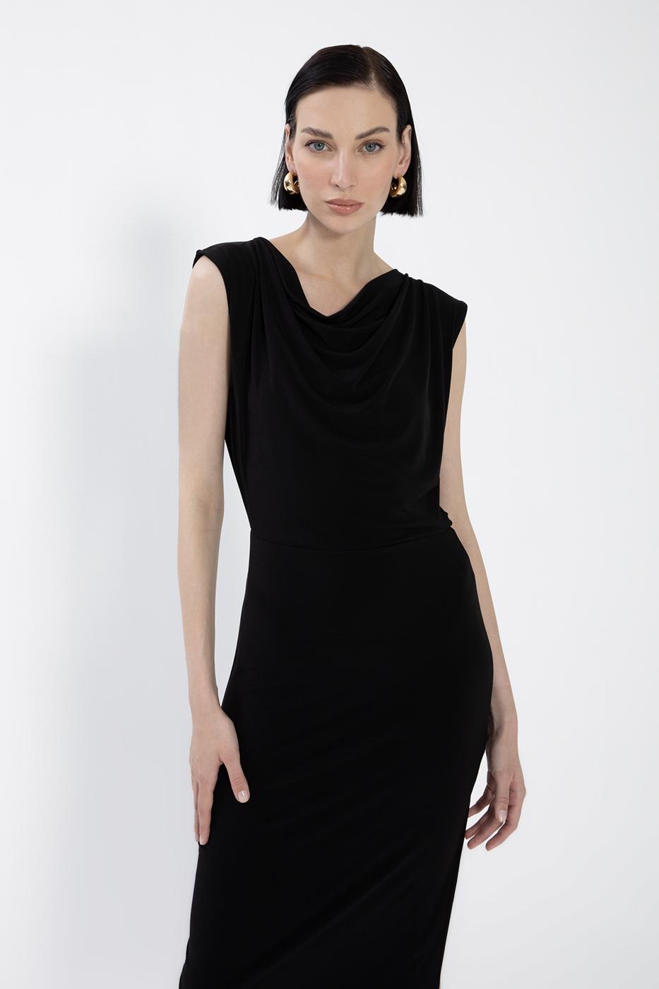 BSL Women Plunging Neck Midi Dress - Redditch