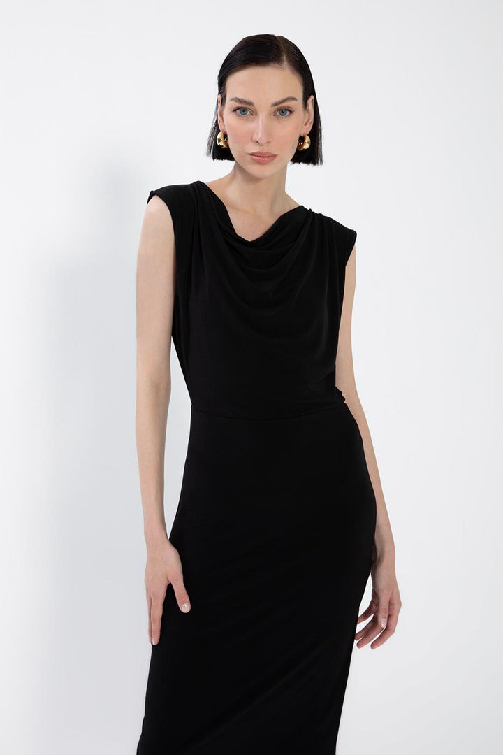 BSL Women Plunging Neck Midi Dress - Redditch