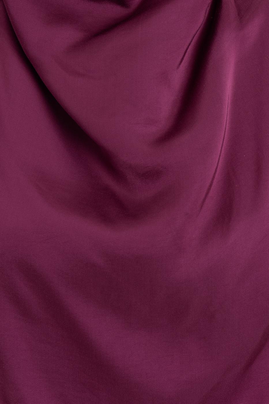 BSL Women Satin Blouse with Plunging Collar - Madison