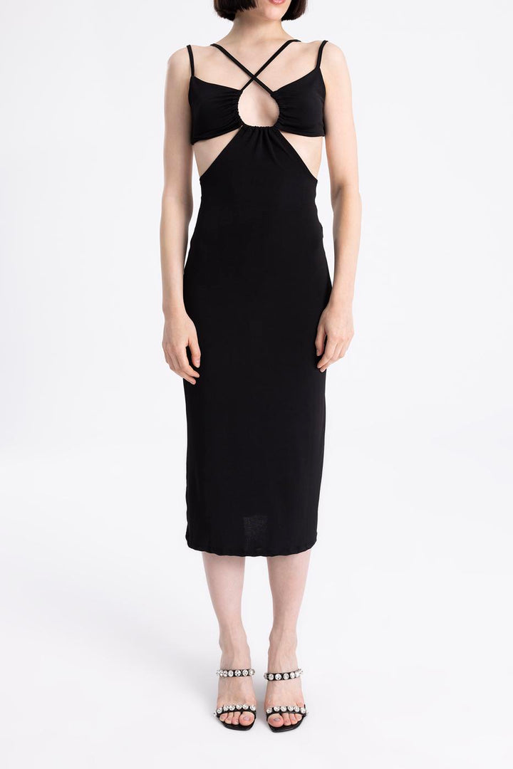 BSL Women Decolette Strapped Midi Dress - Salina Cruz