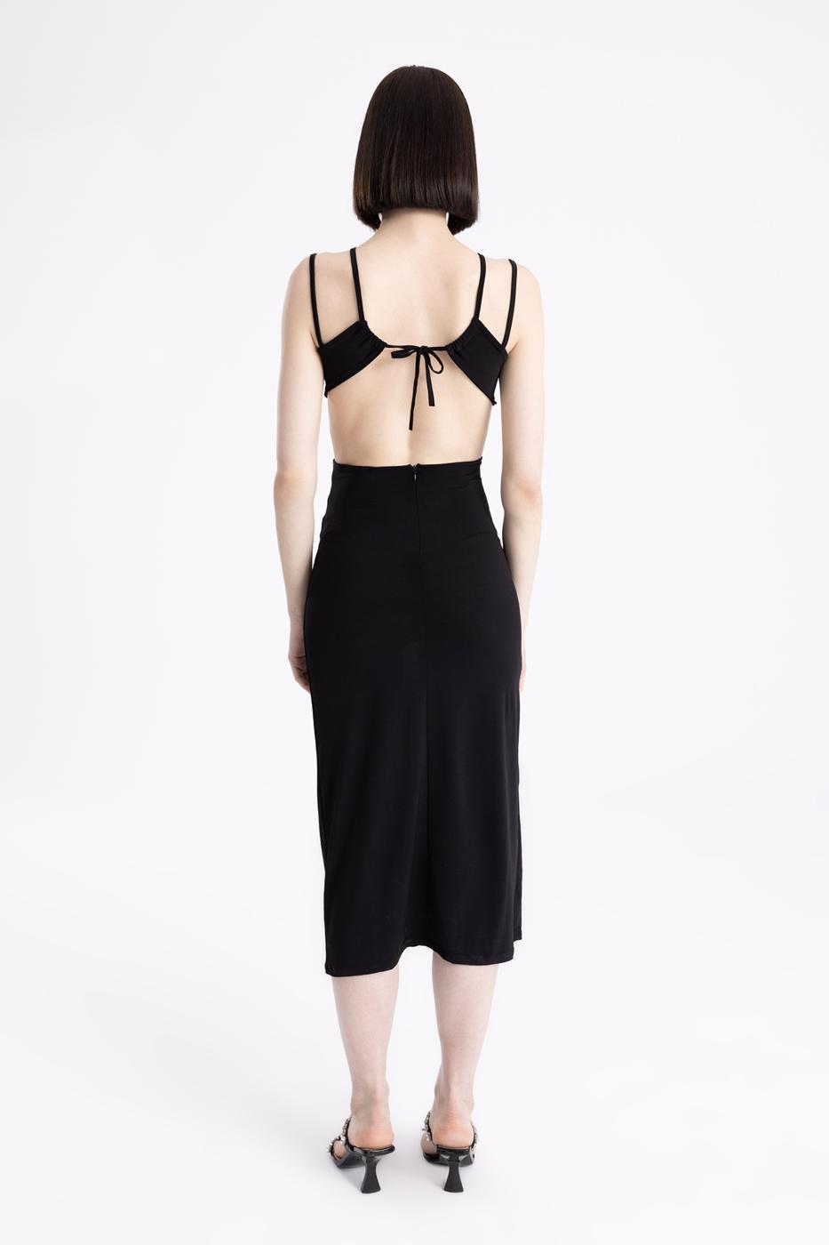 BSL Women Decolette Strapped Midi Dress - Salina Cruz