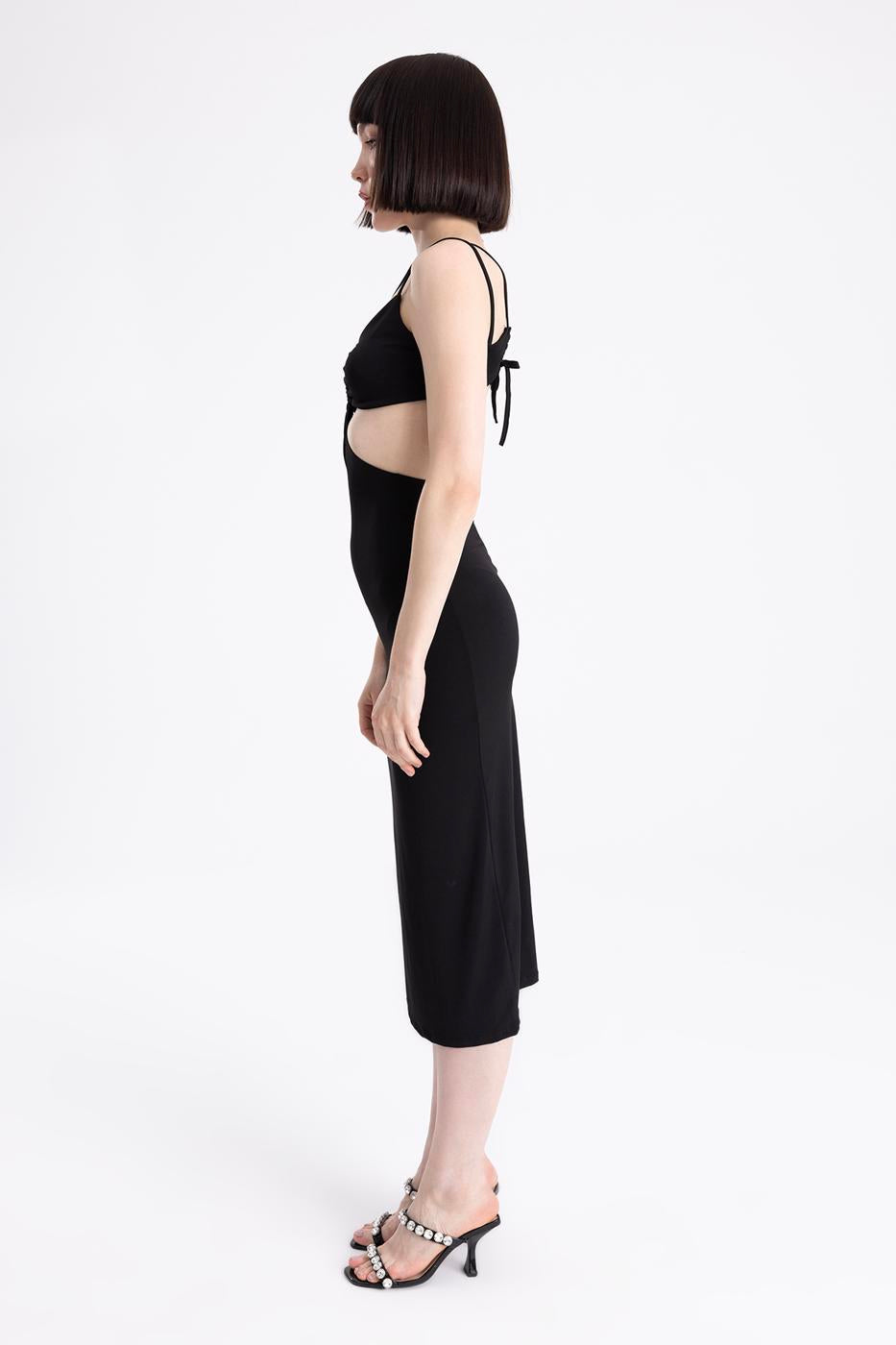 BSL Women Decolette Strapped Midi Dress - Salina Cruz
