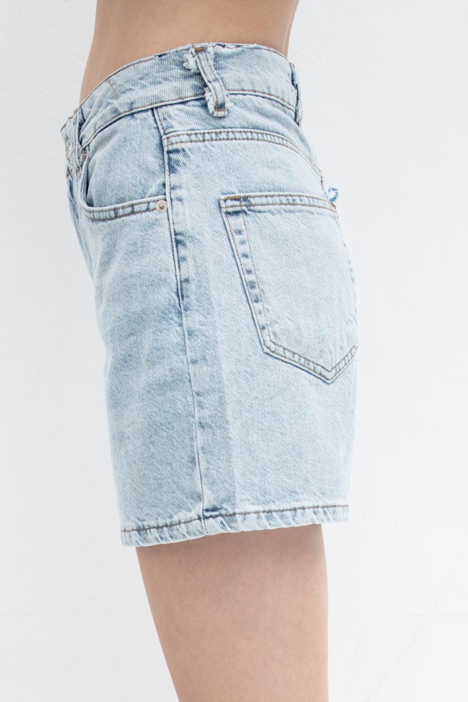 BSL Women Denim Bermuda Shorts - Nicolás Romero