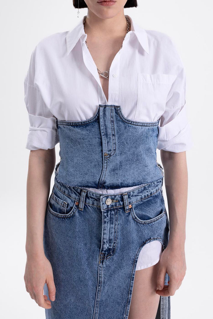 BSL Women Denim Corset - Villa de Álvarez