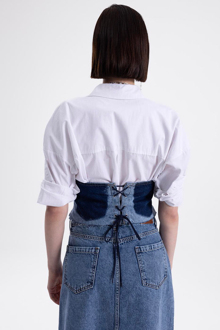 BSL Women Denim Corset - Villa de Álvarez
