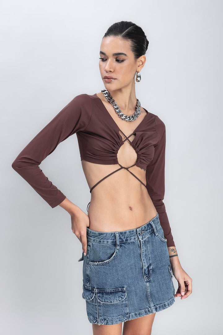BSL Women Denim Cargo Skirt - Crotone