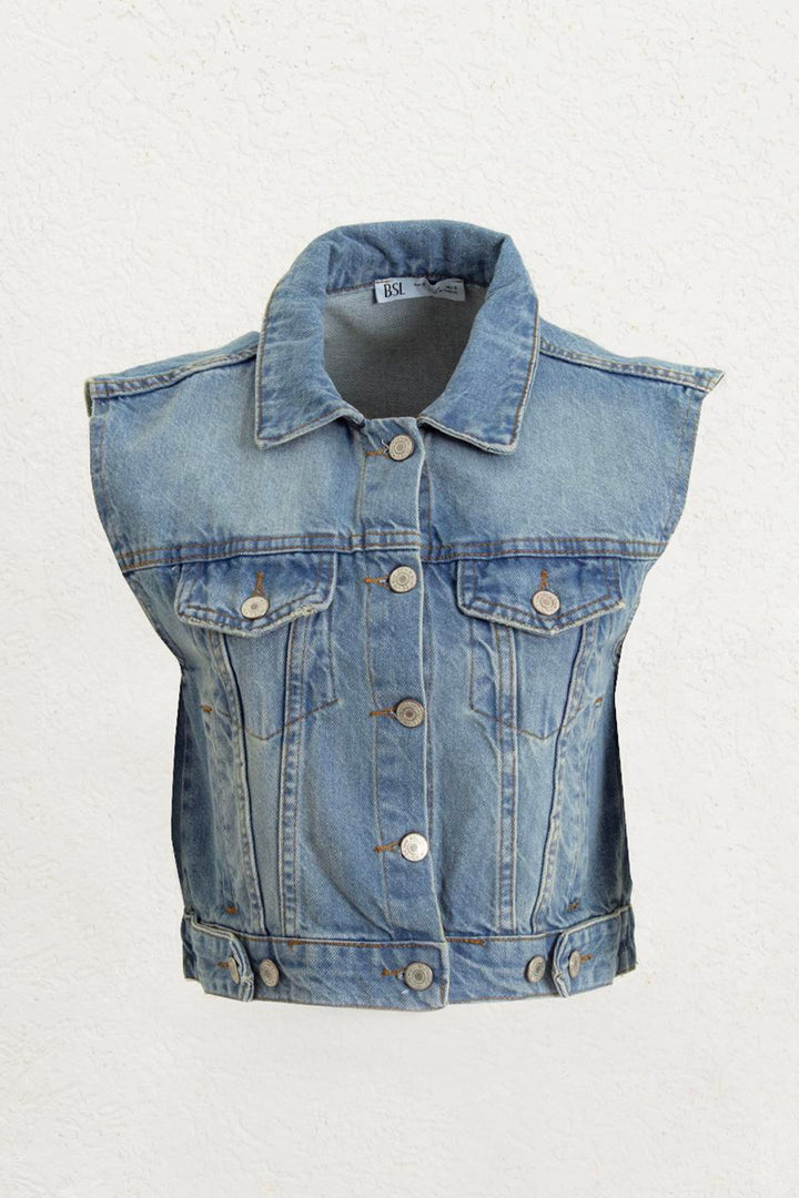 BSL Women Denim Vest - Plymouth