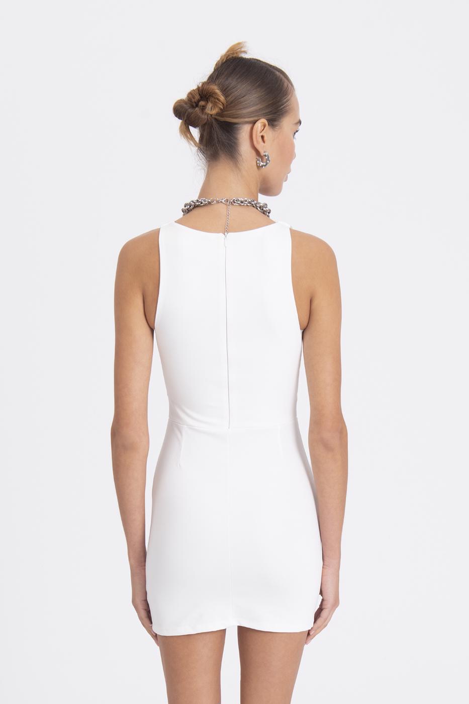 BSL Women Plunging neckline mini dress - Riverhead