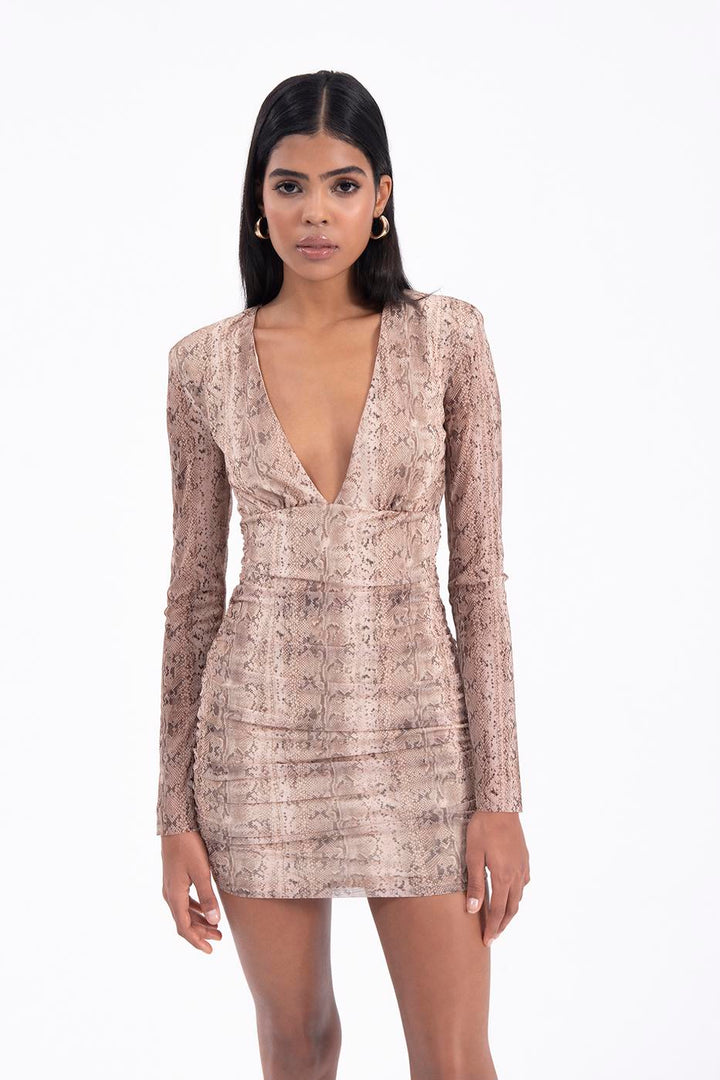 BSL Women Deep V-neck mini dress - Teramo