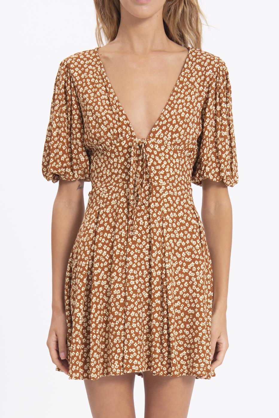 BSL Women Deep V-Neck Mini Dress - Ciudad Lerdo