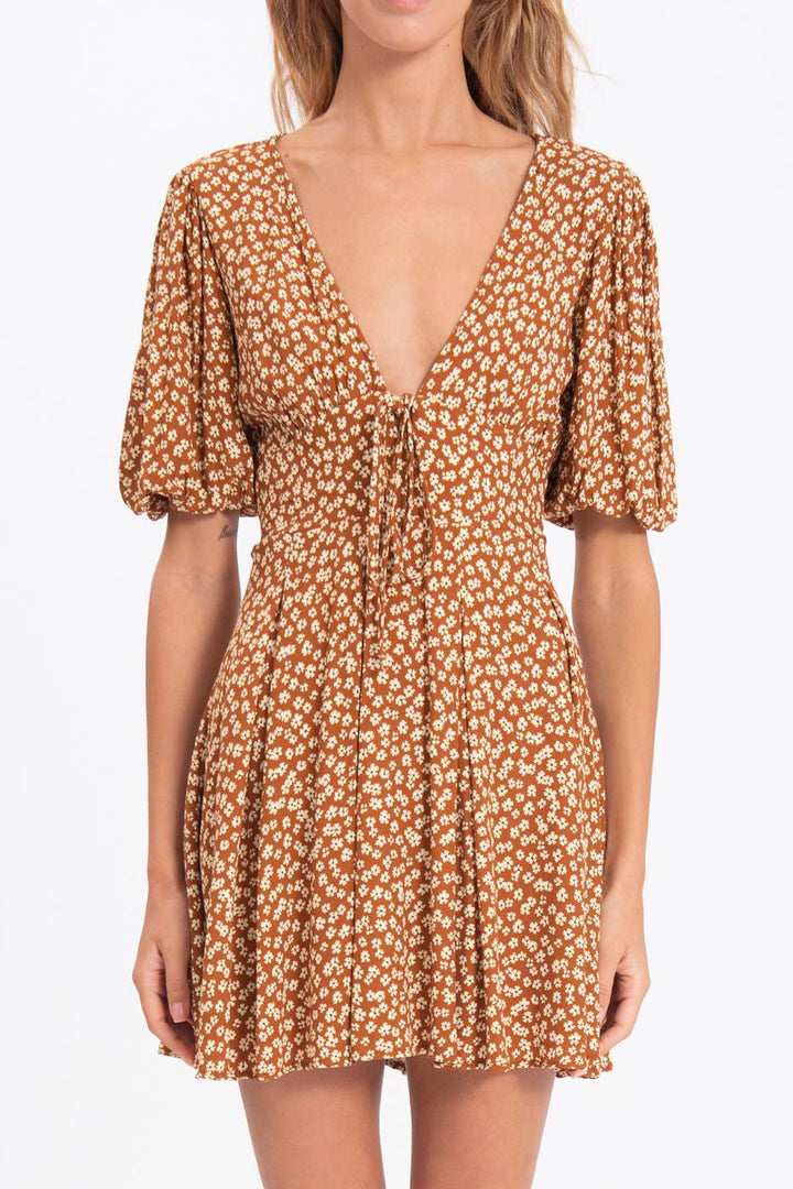 BSL Women Deep V-Neck Mini Dress - Ciudad Lerdo