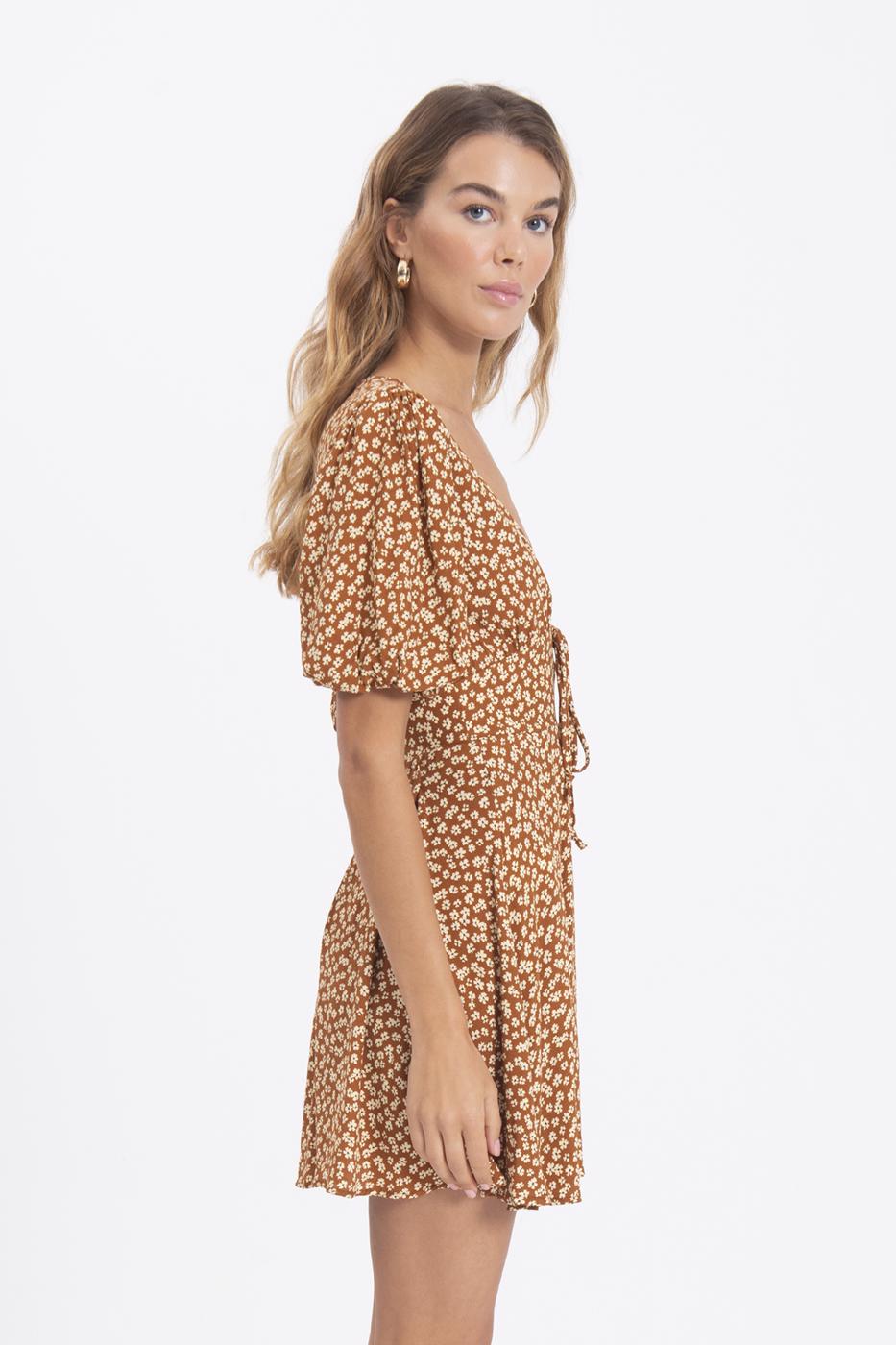 BSL Women Deep V-Neck Mini Dress - Ciudad Lerdo