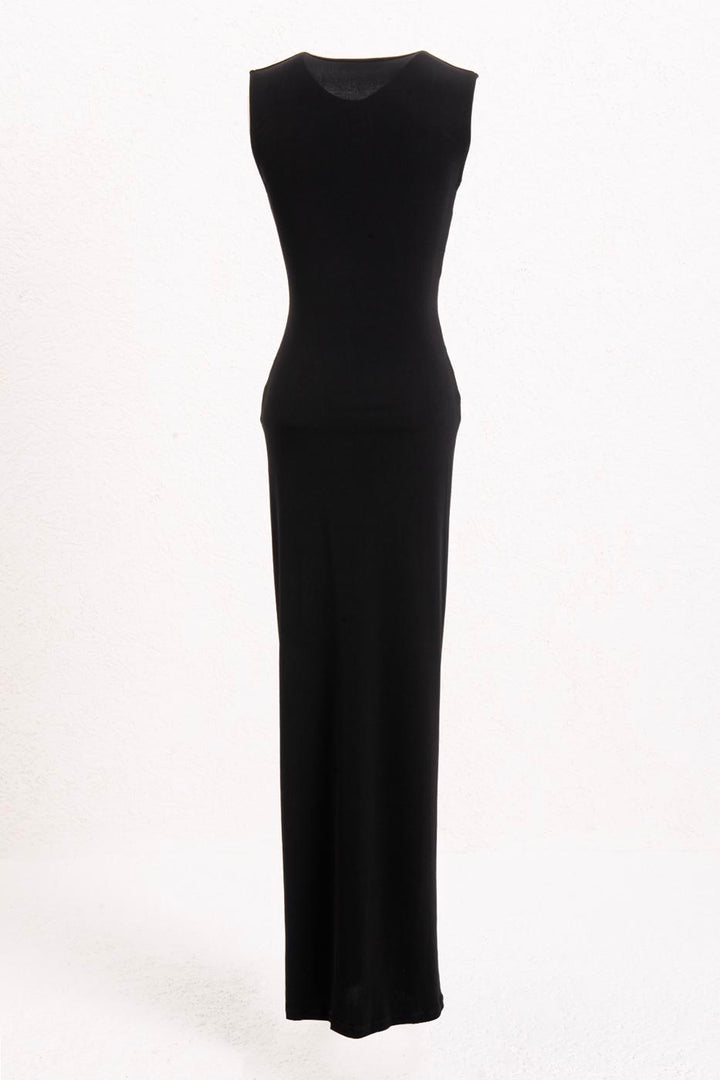 BSL Women Deep V-Neck Draped Dress - Knoxville