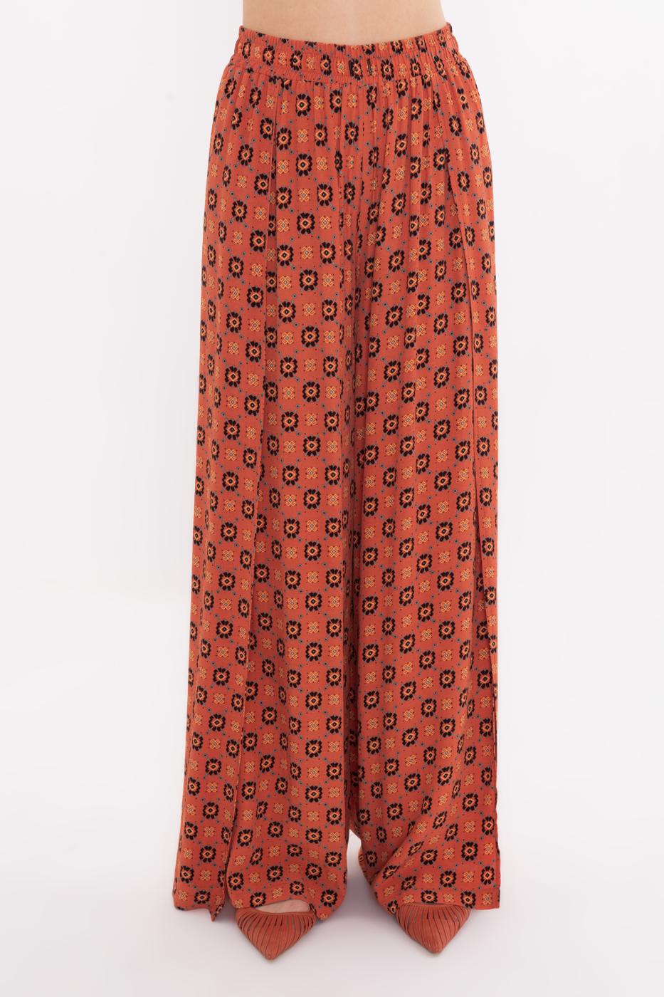 BSL Women Deep Slit Wrap Loose Trousers - Brantford