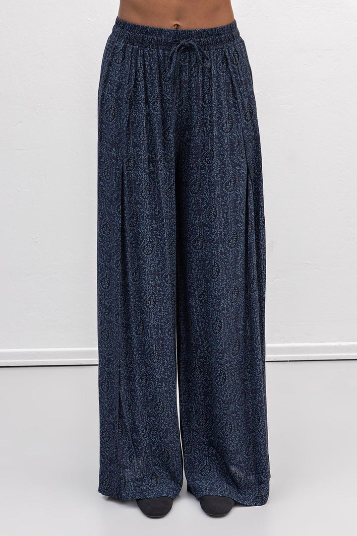 BSL Women Deep Slit Wrap Loose Trousers - Everett