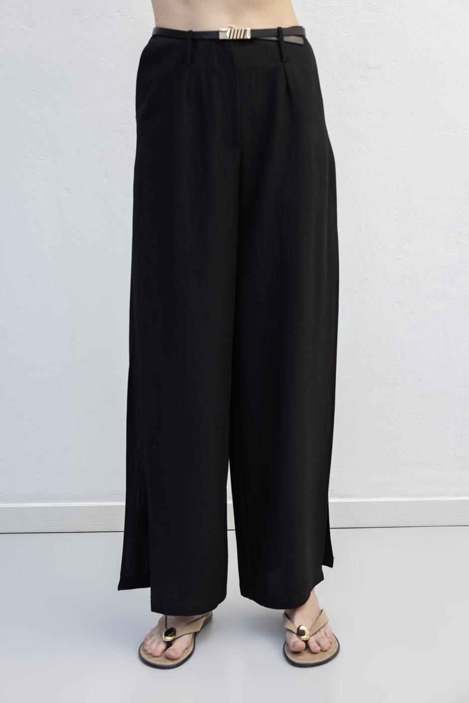 BSL Women Deep Slit Wide Trousers - Calumet City