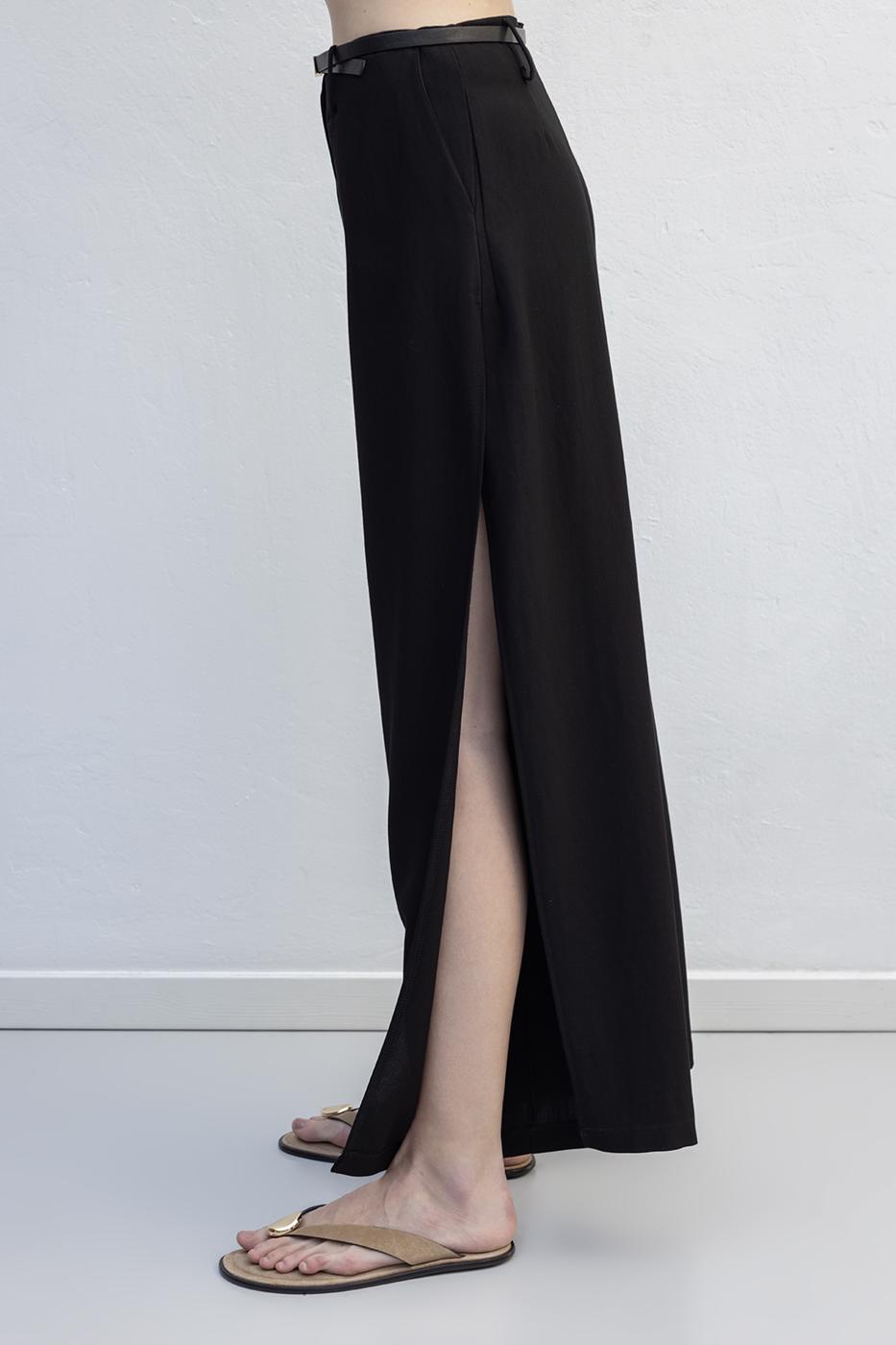 BSL Women Deep Slit Wide Trousers - Calumet City