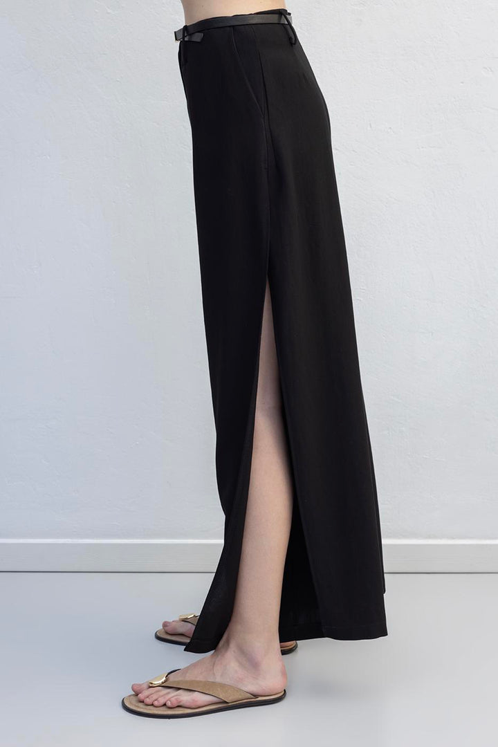 BSL Women Deep Slit Wide Trousers - Calumet City