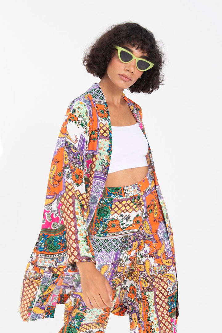 BSL Women Patterned Baggy Pants - Marina di Carrara