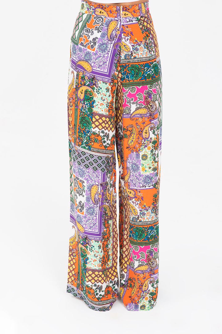 BSL Women Patterned Baggy Pants - Marina di Carrara