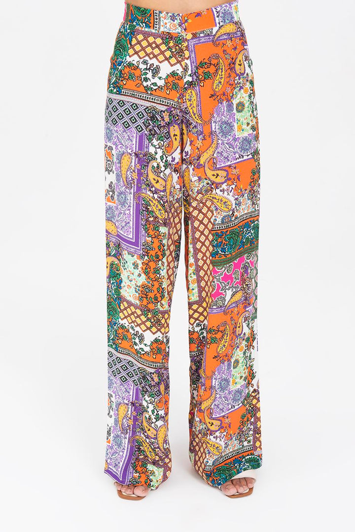 BSL Women Patterned Baggy Pants - Marina di Carrara