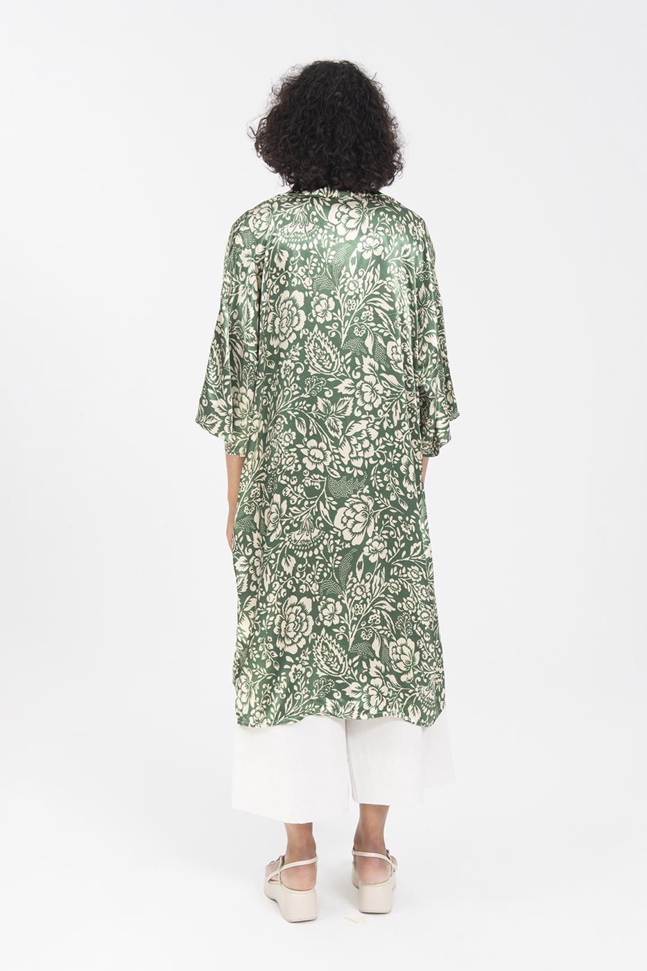 BSL Women Patterned Midi Kimono - Melito di Napoli