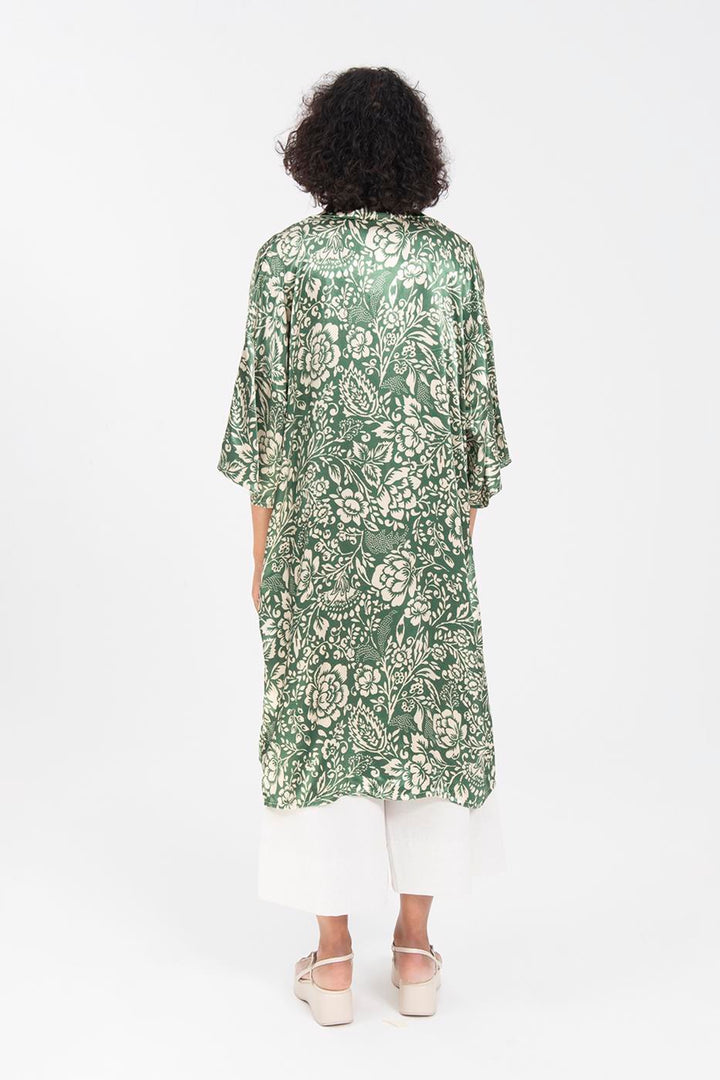 BSL Women Patterned Midi Kimono - Melito di Napoli