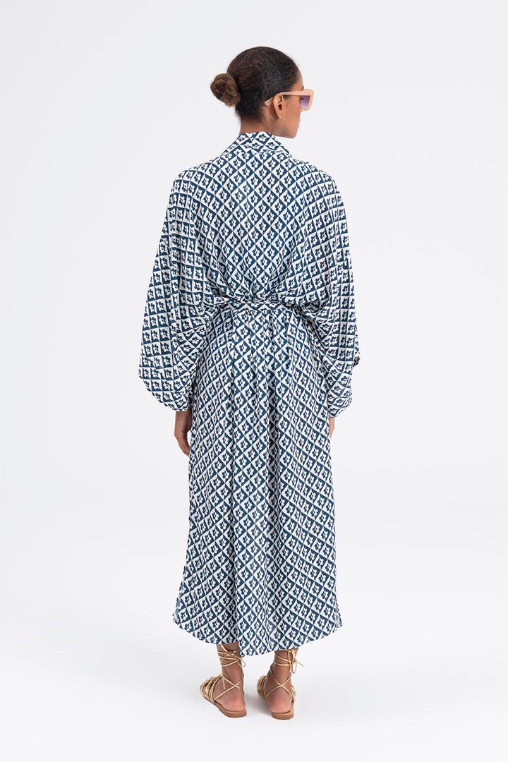 BSL Women Patterned Maxi Kimono - Aberdeen
