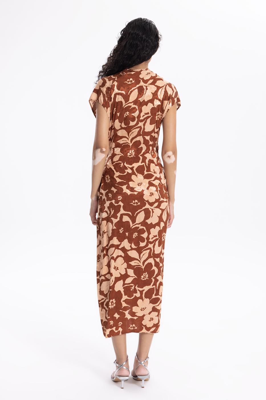 BSL Women Printed Double Breasted Dress - Ocotlán