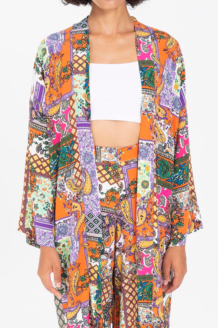 BSL Women Patterned Midi Kimono - Saint-Jean-sur-Richelieu