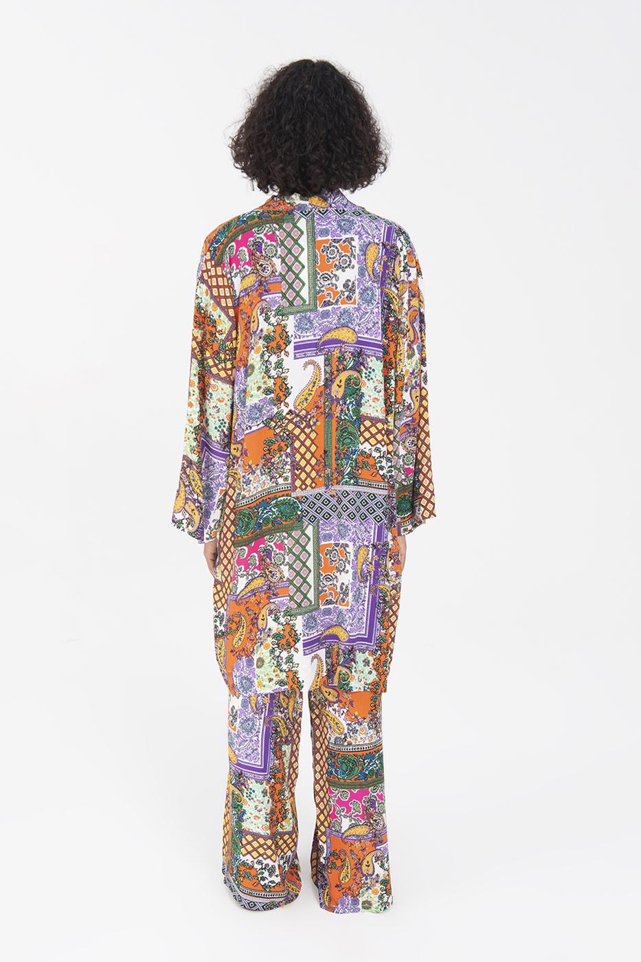 BSL Women Patterned Midi Kimono - Saint-Jean-sur-Richelieu
