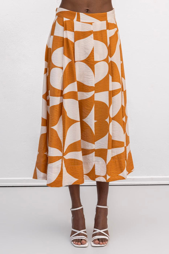 BSL Women Patterned Midi Skirt - Ripollet