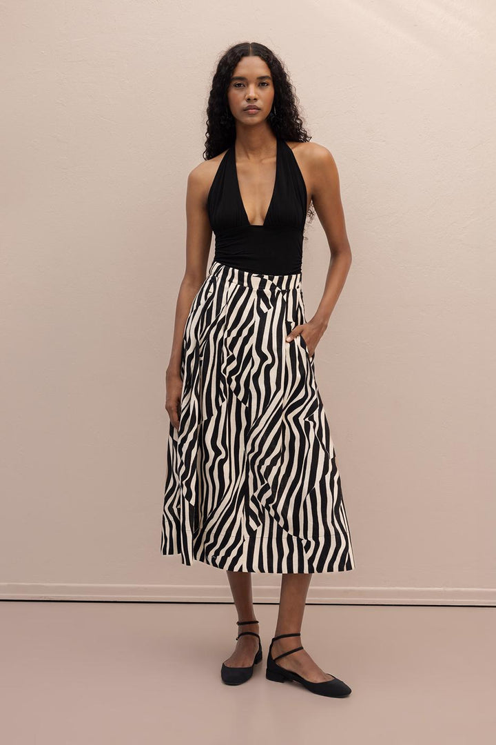 BSL Women Patterned Midi Skirt - Clovis