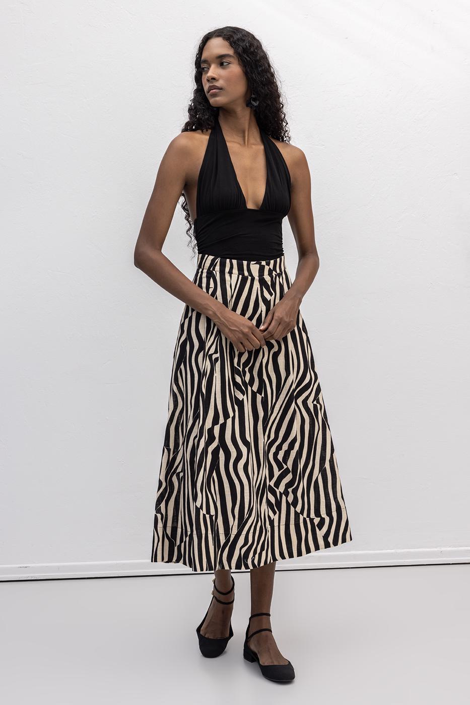BSL Women Patterned Midi Skirt - Clovis