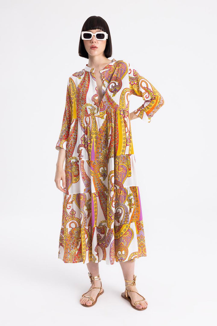 BSL Women Printed Oversize Maxi Dress - Naples