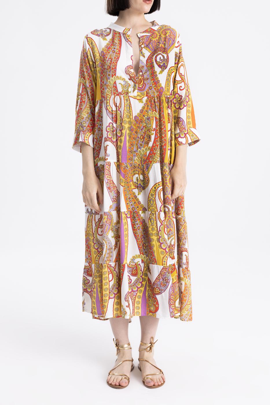 BSL Women Printed Oversize Maxi Dress - Naples