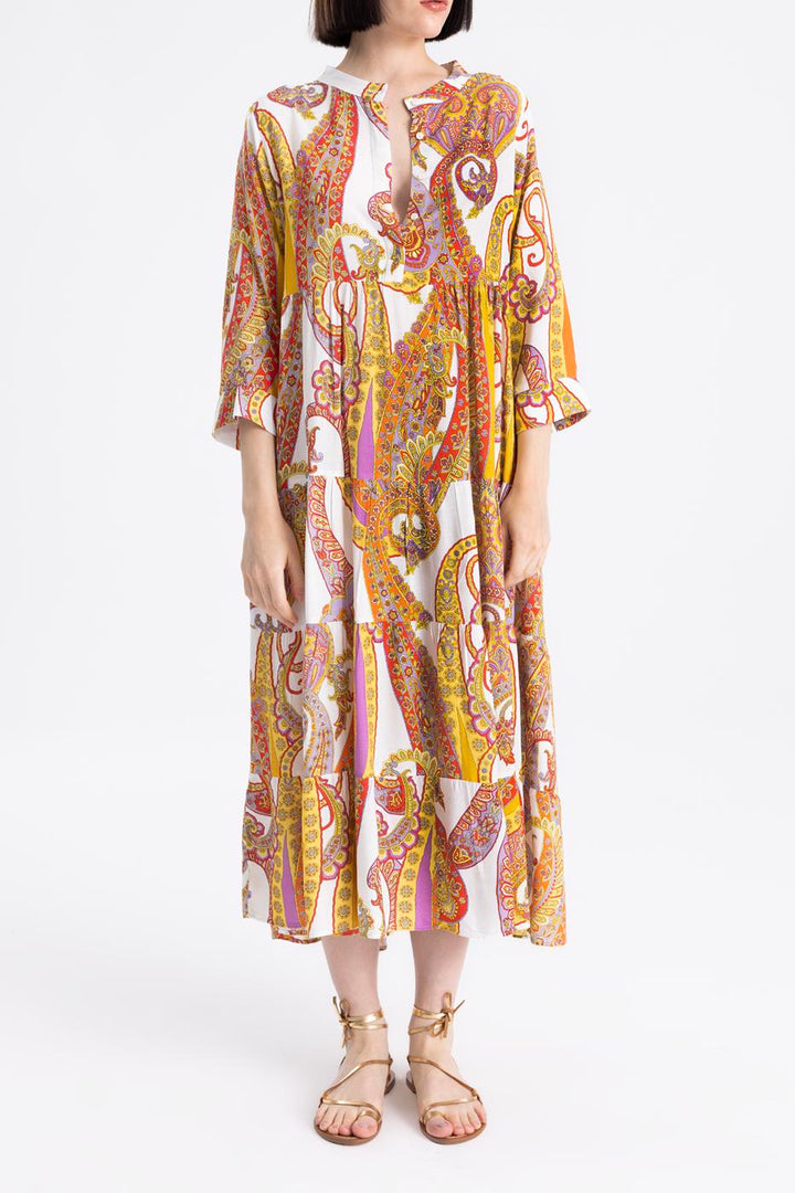 BSL Women Printed Oversize Maxi Dress - Naples