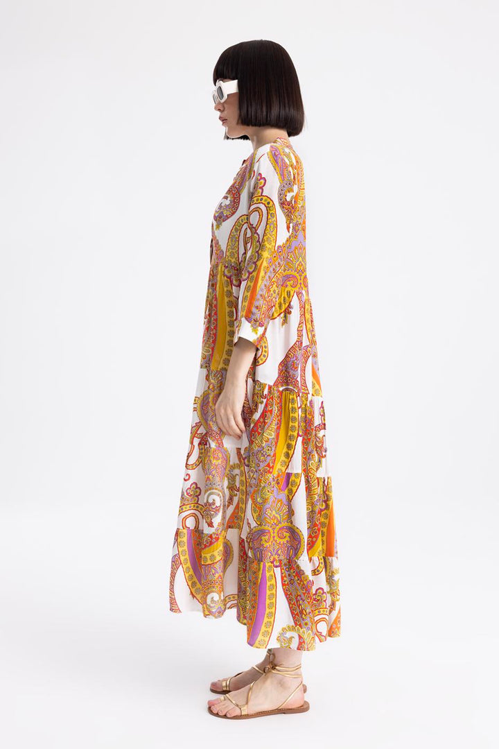 BSL Women Printed Oversize Maxi Dress - Naples