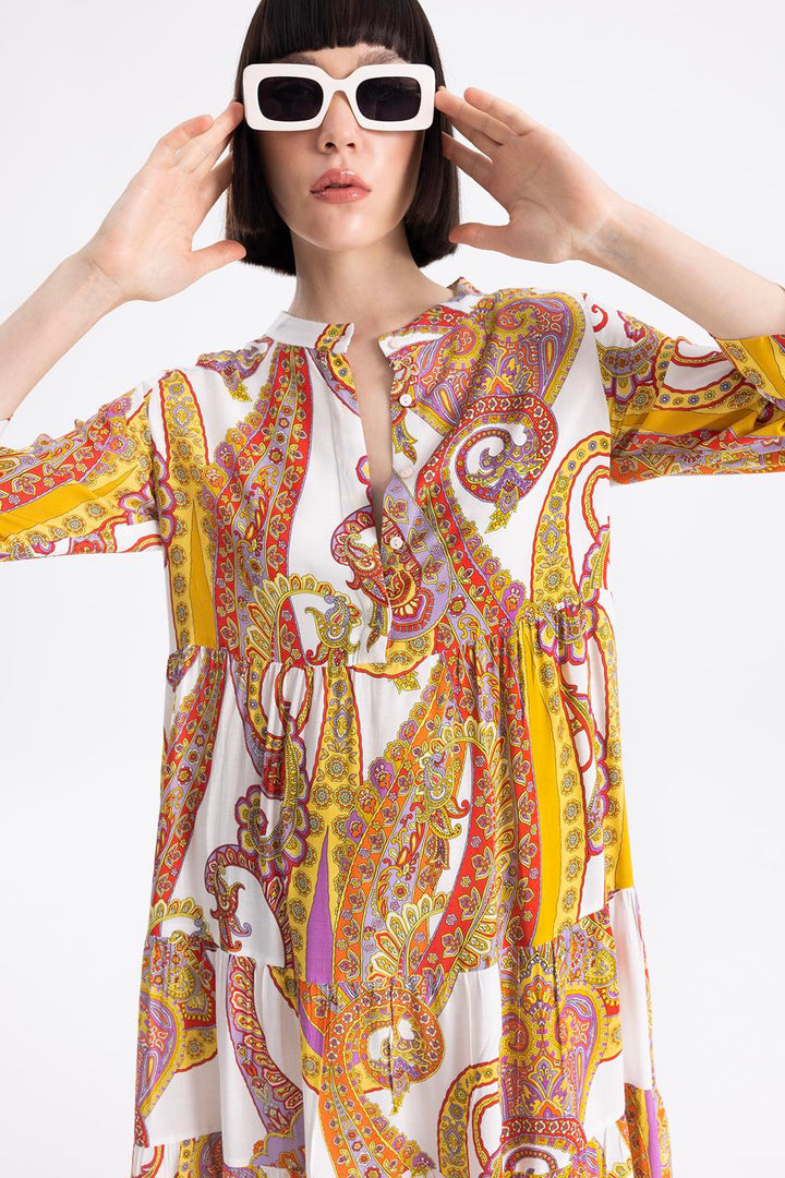 BSL Women Printed Oversize Maxi Dress - Naples