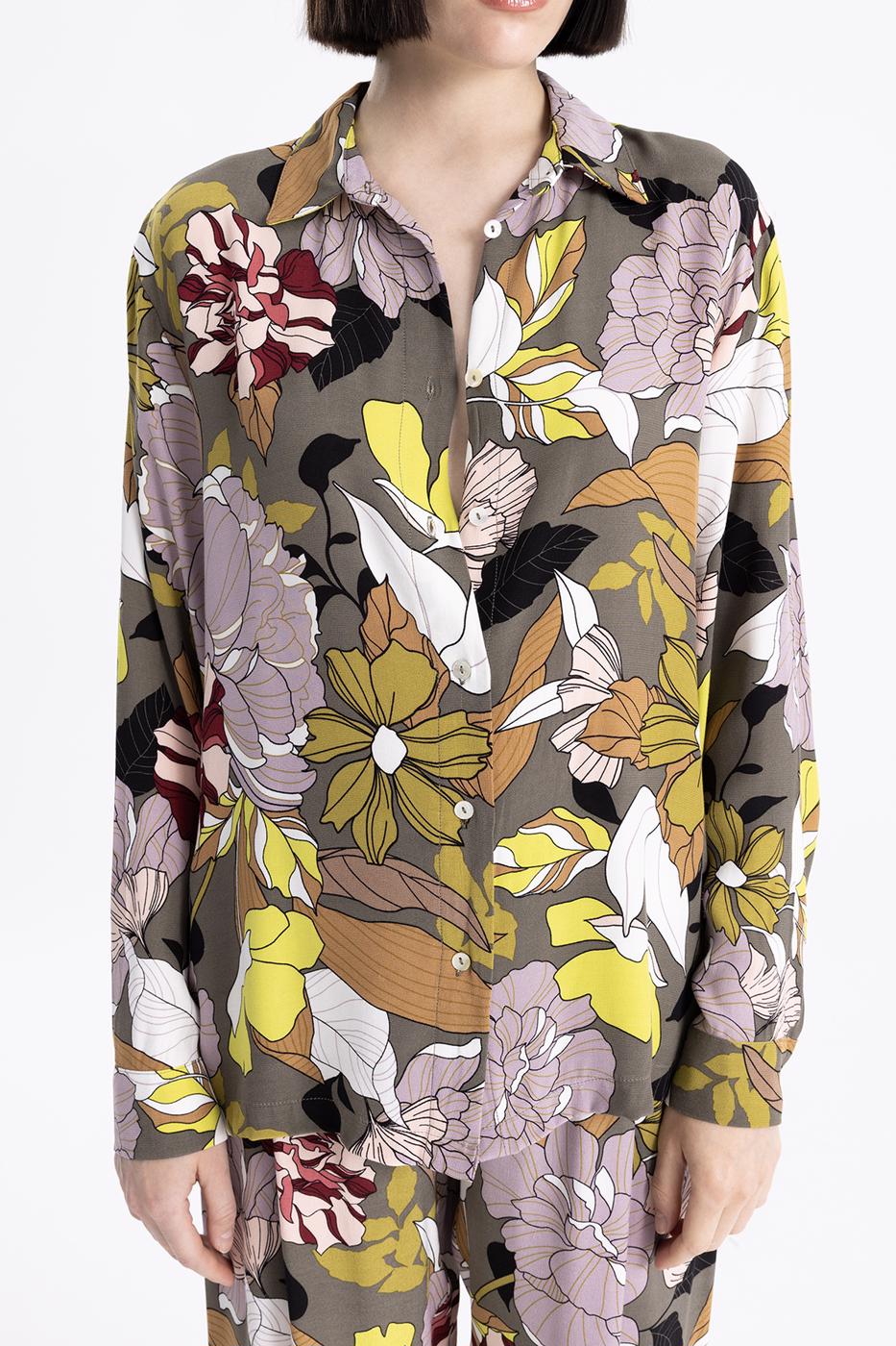 BSL Women Printed Satin Shirt - Gap