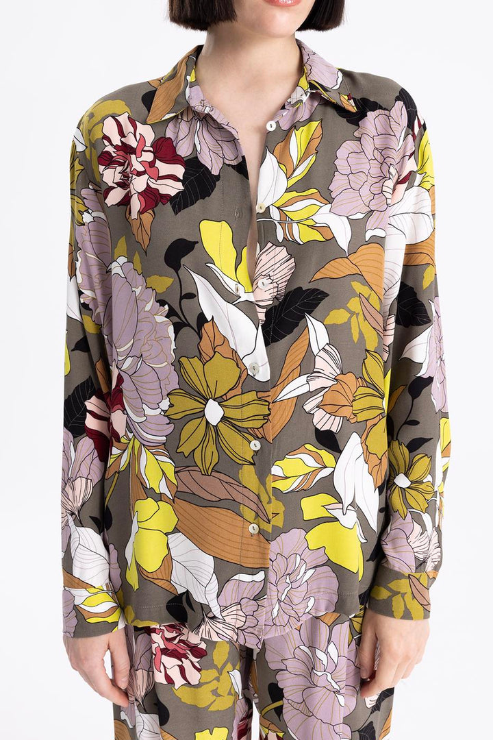 BSL Women Printed Satin Shirt - Gap