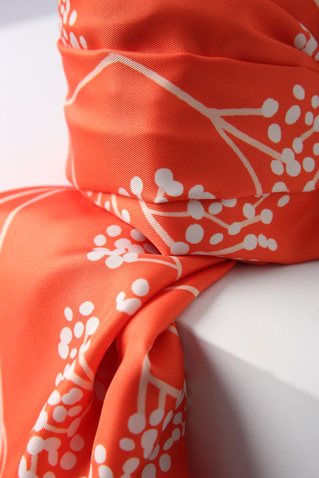 TLD Women Allday Orange Zigzag Cotton Jacquard Shawl - Trofa