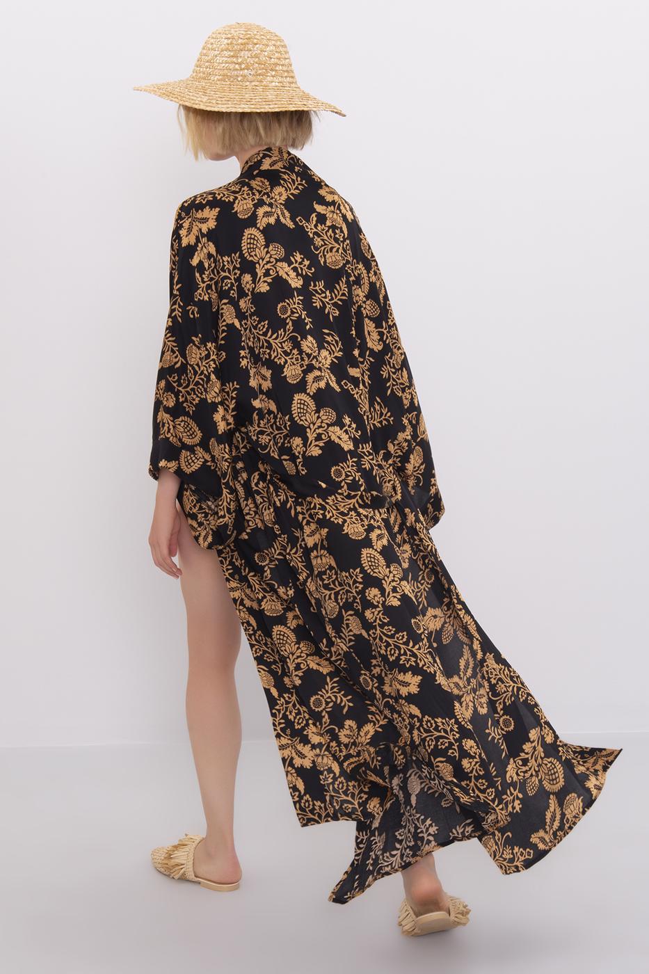 BSL Women Printed Maxi Kimono - Sabadell