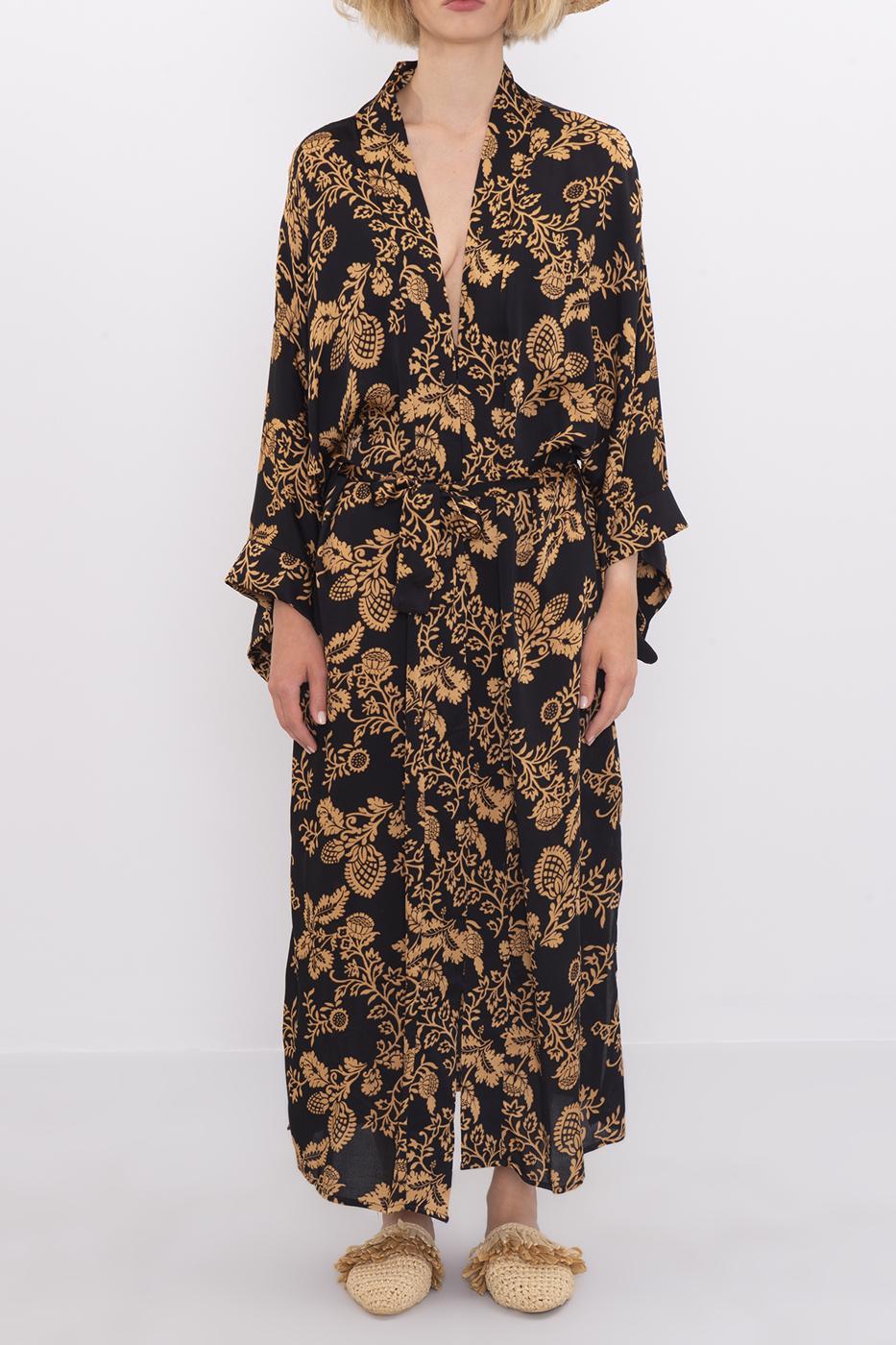 BSL Women Printed Maxi Kimono - Sabadell