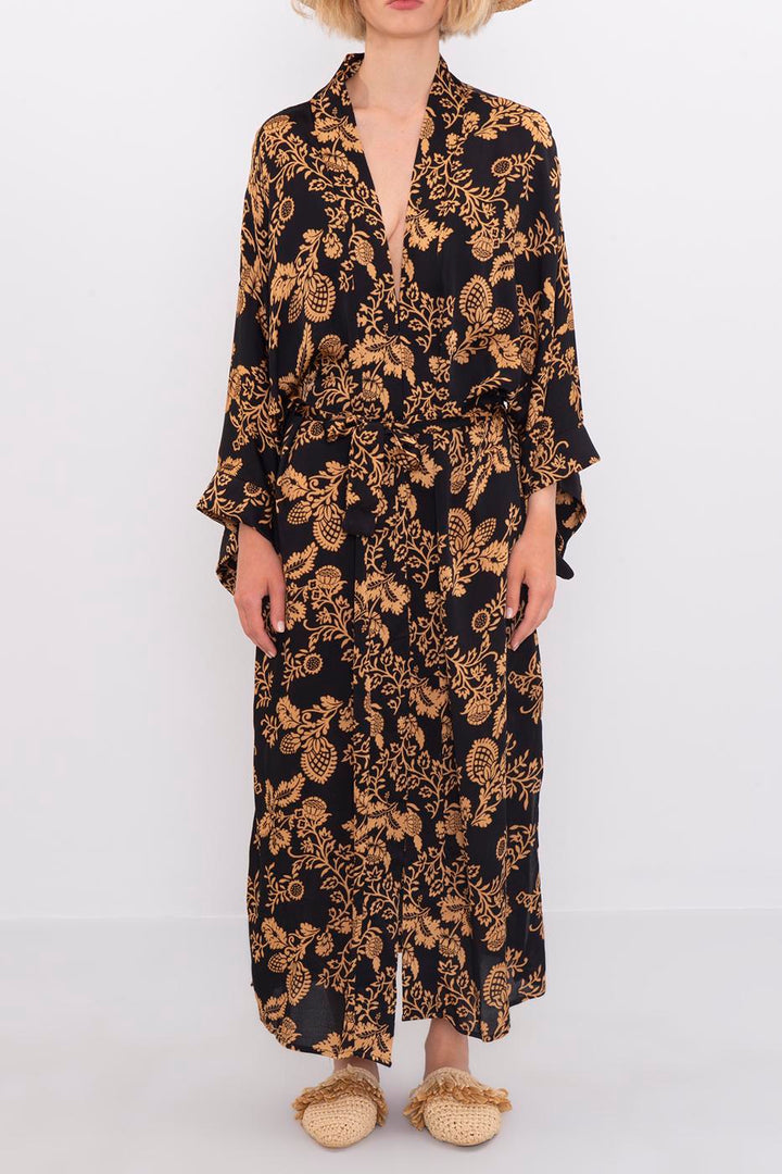 BSL Women Printed Maxi Kimono - Sabadell