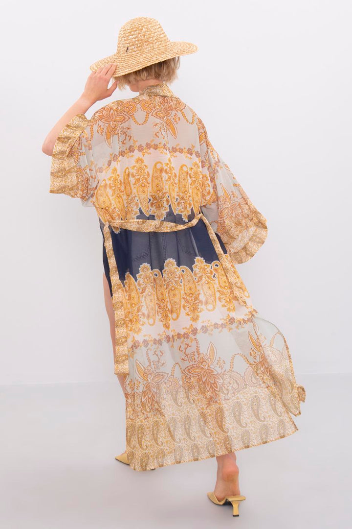 BSL Women Patterned maxi kimono - Covina
