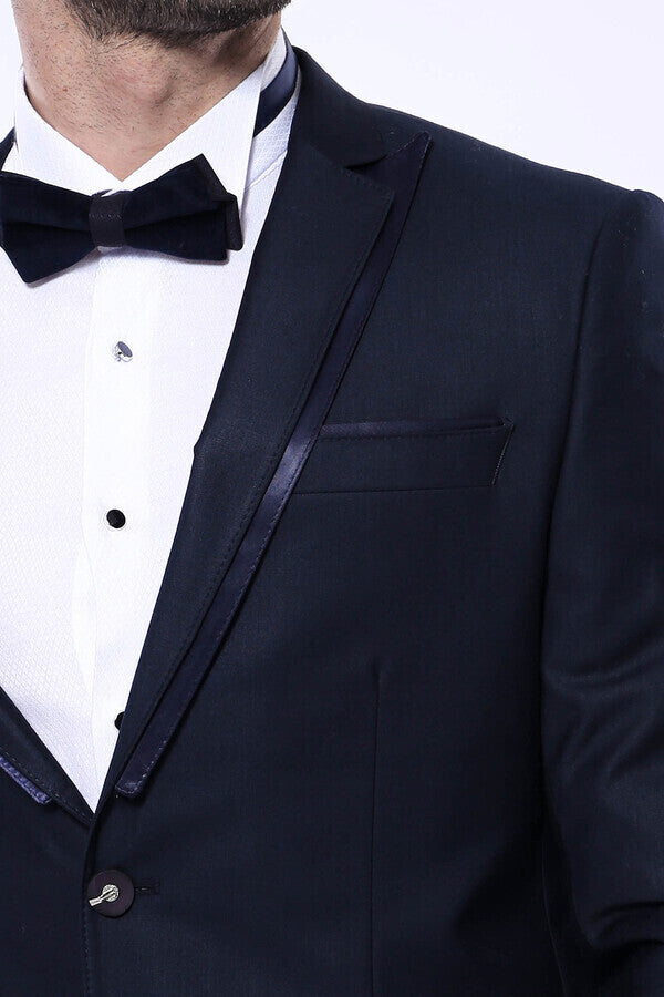WSS Detachable Lapel Navy Blue Tuxedo  - Frankenthal